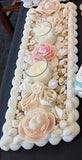 SHELL-ART-115  Anne's Shell Art - Candle Holder