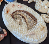 SHELL-ART-131  Anne's Shell Art - Horse Head Design Shell Art