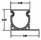 Compact Paver Drain, 2-inch Wide, 8 x 5-Ft Lengths