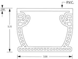 Flowmaster 3-inch Wide Pool Deck Drain with Removable Tops 4 x 5-Ft Case