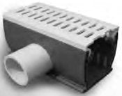 Side Adapter for 3-inch Wide Deck Drains with Removable Tops