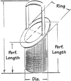 Basket, Stainless Steel, for 4" to 12" Cast Iron Strainers, 0.125 Perf