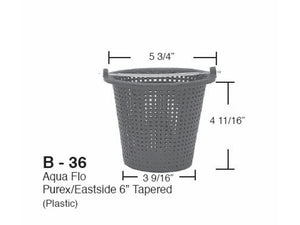 Pool Pump Basket Aqua-Flo, Purex, Eastside 6 inch