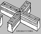 deck-o-drain cross fitting