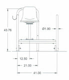 LPLS-330 Profile Lifeguard Stand - Front View