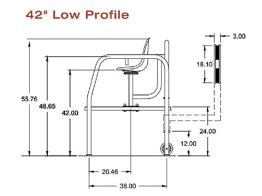 Low Profile Lifeguard Stand 42